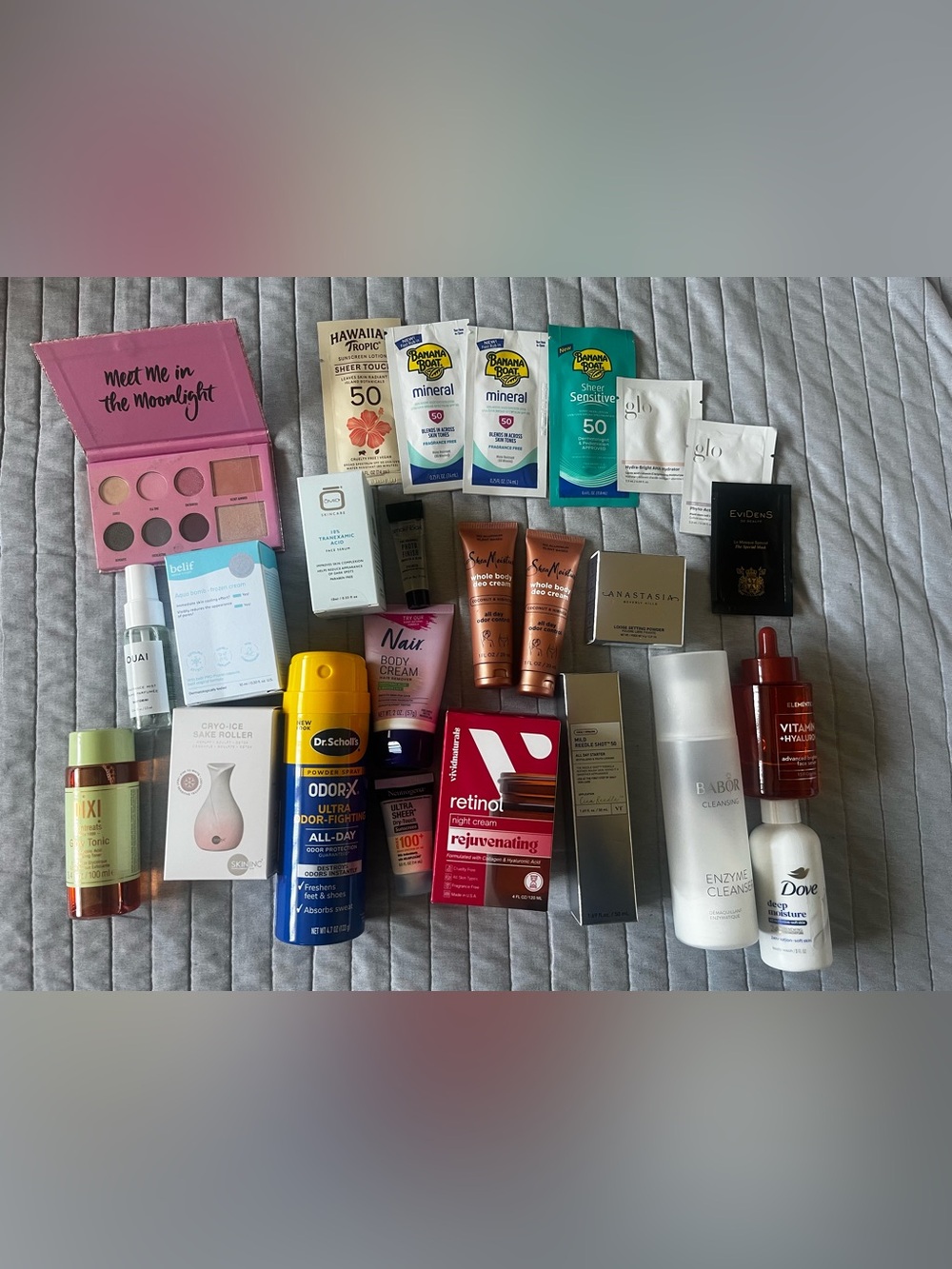 Assorted Women’s Skincare Set – Mixed Brands – Pink & White